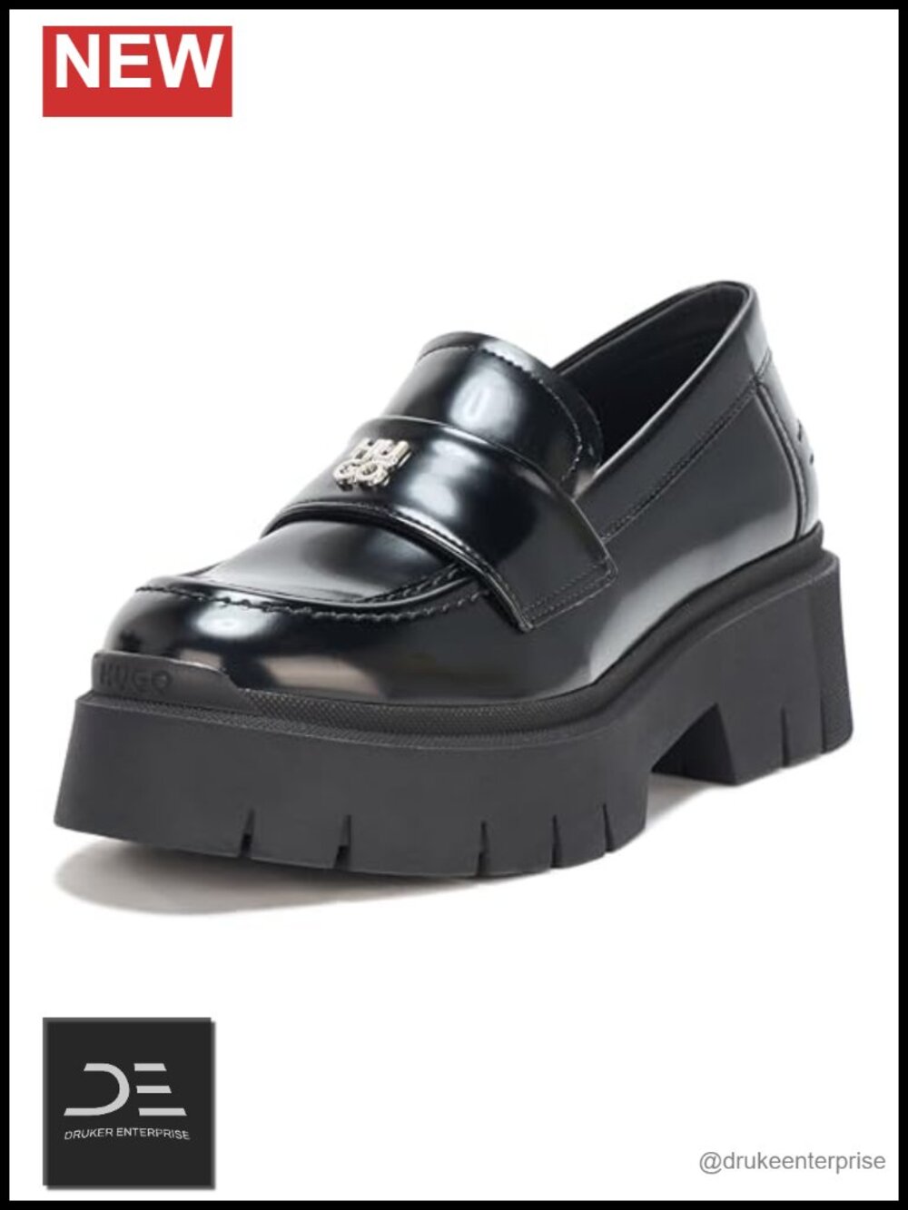 Hugo Women's Kris Chunky Platform Leather Loafer